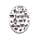 10pcs Sunshine Charms Pendant Antique Silver for DIY Jewelry Making