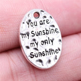 10pcs Sunshine Charms Pendant Antique Silver for DIY Jewelry Making