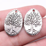 10pcs Tree of Life Charms Pendant Silver DIY Jewelry Findings