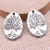 10pcs Tree of Life Charms Pendant Silver DIY Jewelry Findings