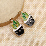 10pcs Succulents Charms DIY Jewelry Findings 22x13mm
