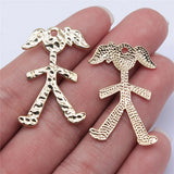 10pcs KC Boy & Girl Charms for DIY Jewelry Making