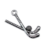 20pcs 17x11mm Golf Charms DIY Jewelry Findings Antique Silver Alloy Pendant