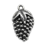 20pcs Grape Charms Pendants For Jewelry Making Antique Silver Plated Bronze