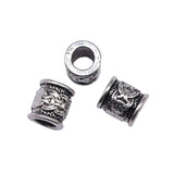 20pcs 9x9x8mm Spacer Beads Antique Silver for Bracelet Making