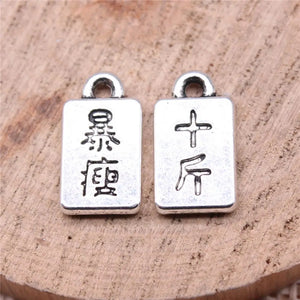 20pcs Chinese Style Charms 15x8mm DIY Jewelry Making Findings