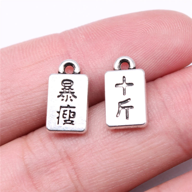20pcs Chinese Style Charms 15x8mm DIY Jewelry Making Findings