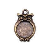 20pcs Owl Charms 18x12mm Antique Bronze Alloy Charms Pendant