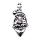 20pcs Santa Claus Charms for Jewelry Making DIY, Antique Silver Christmas Charms