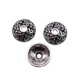 40pcs Bead Caps for Jewelry Making DIY Findings Antique Silver Alloy Charms