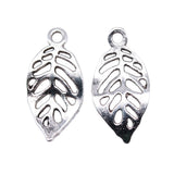 40pcs Leaf Charms For Jewelry Making DIY Jewelry Findings Antique Silver Alloy