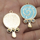 4pcs Lollipop Charms KC Plated for DIY Jewelry Making