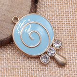 4pcs Lollipop Charms KC Plated for DIY Jewelry Making