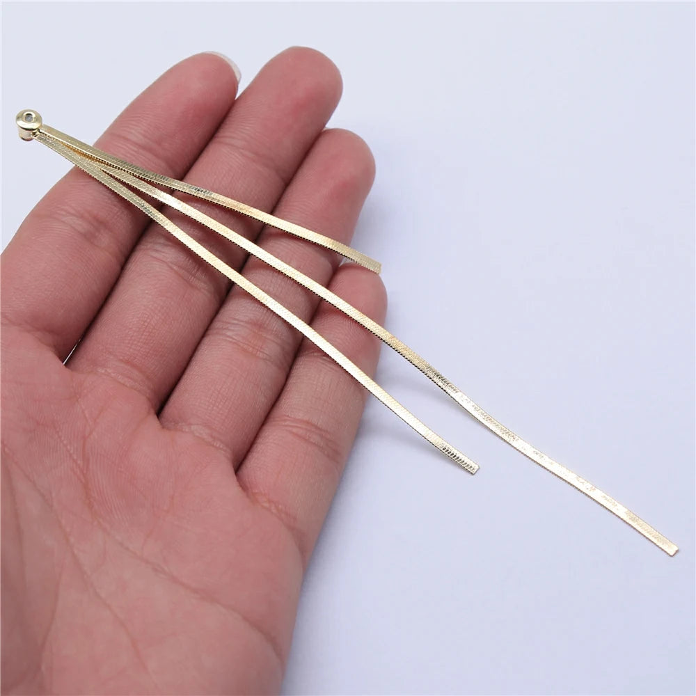 4pcs KC Tassel Charms For Earring Making Jewelry Findings