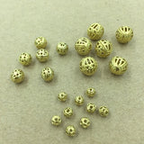 50pcs 3 Colors 4mm 6mm 8mm Copper Beads Spacer Charm DIY Bracelets Necklace