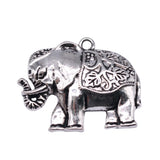 5pcs Elephant Charms For Jewelry Making DIY Antique Silver Alloy Pendant