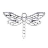 5pcs Dragonfly Charms For Jewelry Making DIY Findings Silver Alloy Pendant