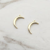 10Pcs Moon Charms Alloy Pendant DIY Jewelry Making Earring Necklace