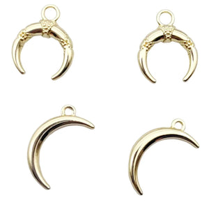10Pcs Moon Charms Alloy Pendant DIY Jewelry Making Earring Necklace