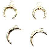 10Pcs Moon Charms Alloy Pendant DIY Jewelry Making Earring Necklace