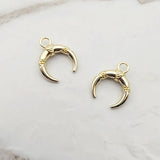 10Pcs Moon Charms Alloy Pendant DIY Jewelry Making Earring Necklace