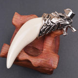 10Pcs Resin Wolf Tooth Charms for DIY Jewelry Making Necklaces