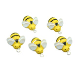 20Pcs Resin Cartoon Bee Pendant DIY Jewelry Earrings Bracelets Craft