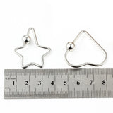 2Pcs Stainless Steel Locking Clasps for Keychain DIY Jewelry