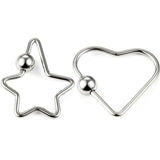 2Pcs Stainless Steel Locking Clasps for Keychain DIY Jewelry