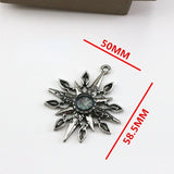 3Pcs Stars Compass Alloy Charms for DIY Jewelry Making