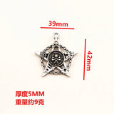4Pcs Skull & Stars Charms for Jewelry Making