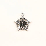 4Pcs Skull & Stars Charms for Jewelry Making