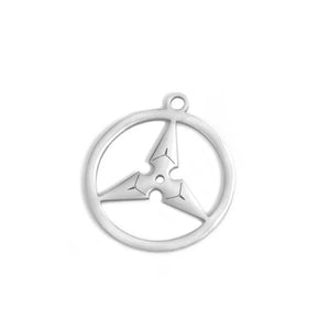 4Pcs Stainless Steel Charms Boomerang Resin Frame Pendant Jewelry Making