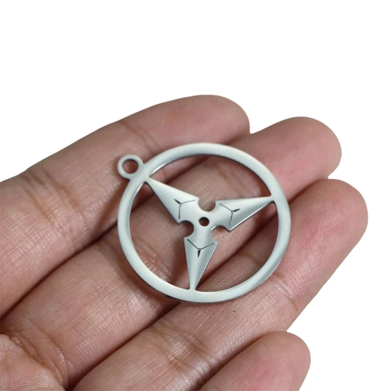 4Pcs Stainless Steel Charms Boomerang Resin Frame Pendant Jewelry Making