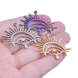 4Pcs Devil's Eye Charms for DIY Jewelry Earrings Necklaces