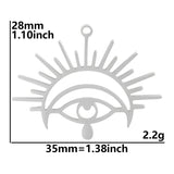 4Pcs Devil's Eye Charms for DIY Jewelry Earrings Necklaces