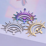 4Pcs Devil's Eye Charms for DIY Jewelry Earrings Necklaces