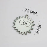 5Pcs Stainless Steel Monster Charms for Jewelry Making