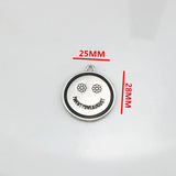 5Pcs Flowers Smiley Face Stainless Steel Charms for Jewelry Making