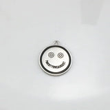 5Pcs Flowers Smiley Face Stainless Steel Charms for Jewelry Making