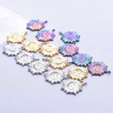 5Pcs Stainless Steel Charms Moon Stars Sun Pendant DIY Jewelry Making