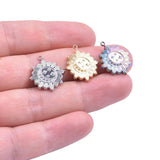 5Pcs Stainless Steel Charms Moon Stars Sun Pendant DIY Jewelry Making