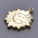 5Pcs Stainless Steel Charms Moon Stars Sun Pendant DIY Jewelry Making