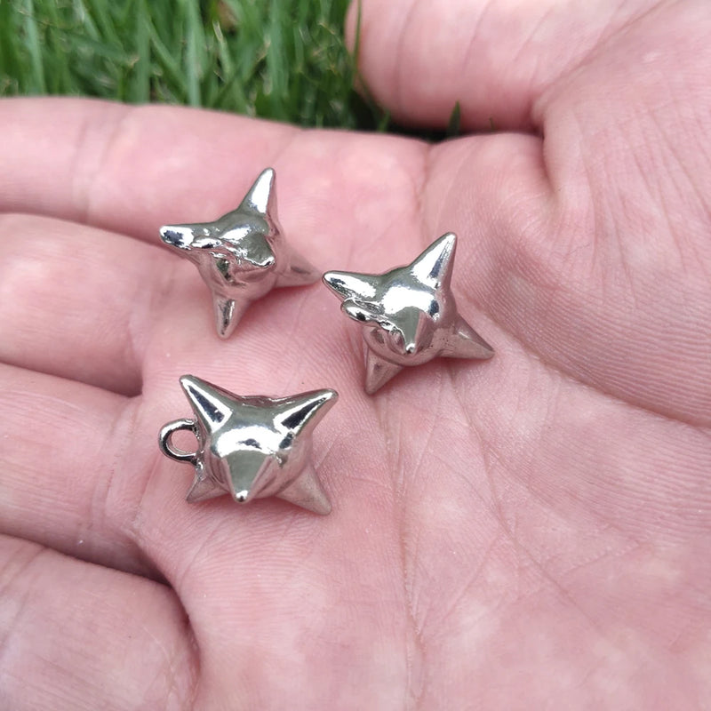 8Pcs Alloy Thorns & Ball Pendants for Hip Hop Jewelry Making
