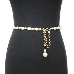 Metal Beaded Pearl Waist Chain Belt/Necklace/Bracelet