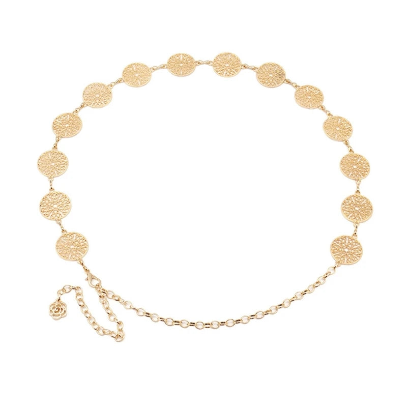 Hot Girl Sexy Golden Leaf Waist Chain for Party/Club Idol Costume Jewelry