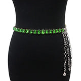 Faux Crystal Women Chain Belt Sparkling Waist Chain