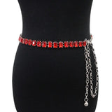 Faux Crystal Women Chain Belt Sparkling Waist Chain