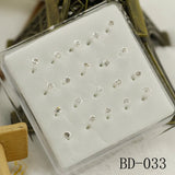 20PCS Round Crystal Nose Stud Nose Ring Body Jewelry