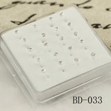 20PCS Round Crystal Nose Stud Nose Ring Body Jewelry